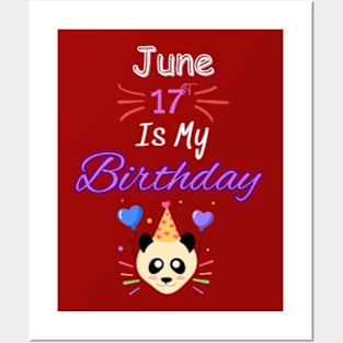 June 17 st is my birthday Posters and Art